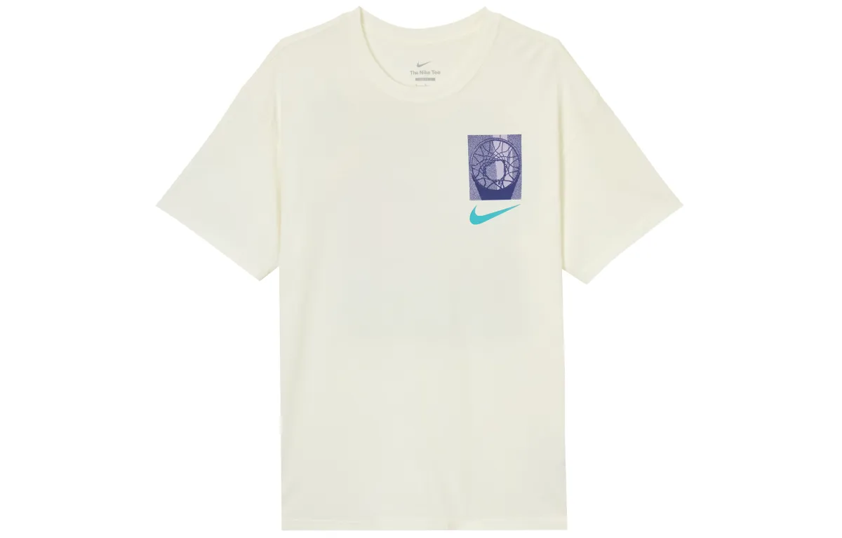 Nike T-Shirts Men's White Crew Neck Moderate