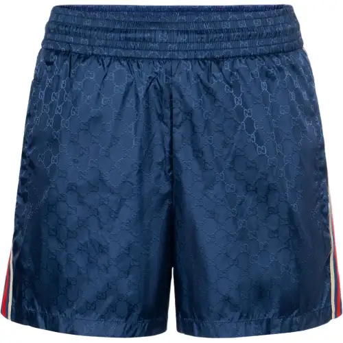 GUCCI Gg Jacquard Nylon Swim Shorts