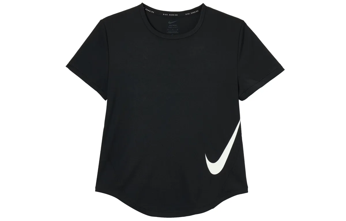 Nike T-Shirts Women's Black Crew Neck Moderate