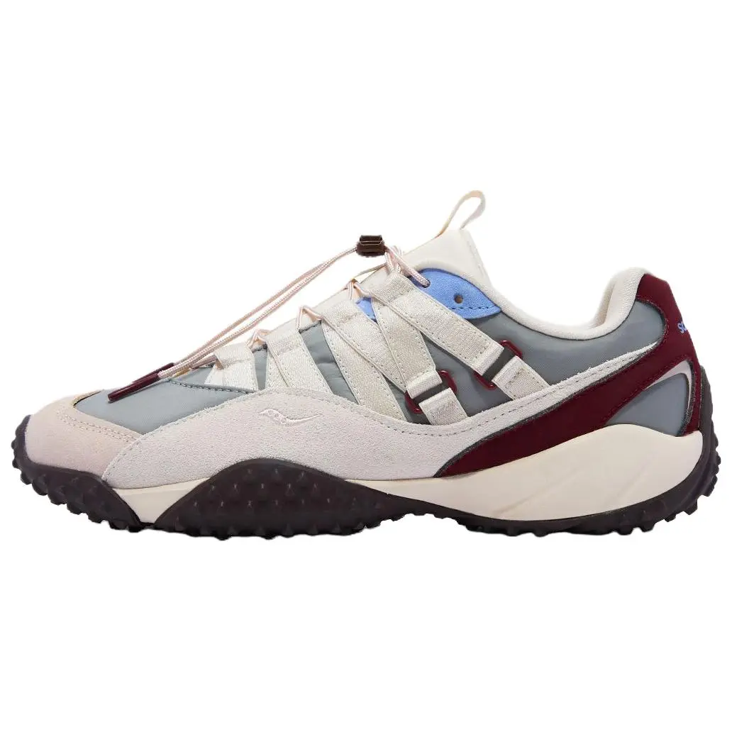 Saucony Surge SPIKES 80S Training City Commuting Running Shoes Women's Gray Red