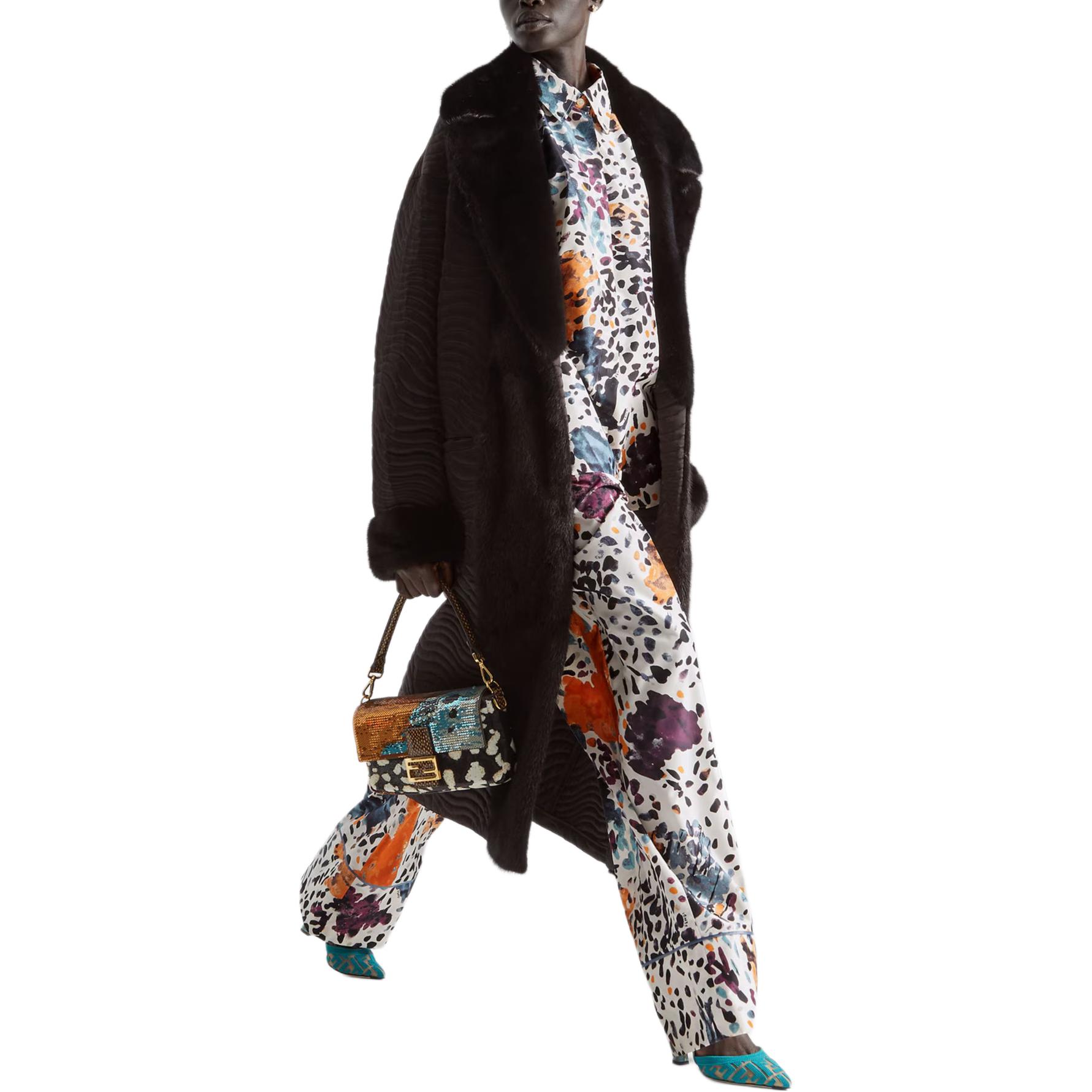 Женское пальто Fendi SS26 (мультиколор) — фото 4