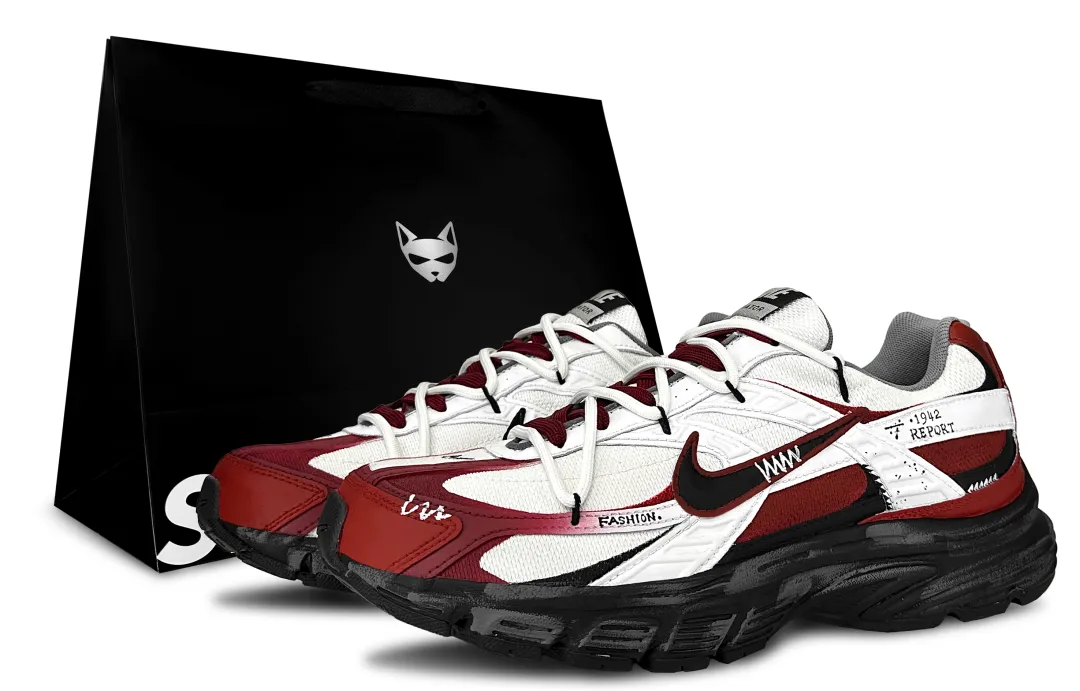 Nike Initiator Cushioning Slip Resistant Abrasion Resistant Low top Casual Training Running Shoes Men's Red