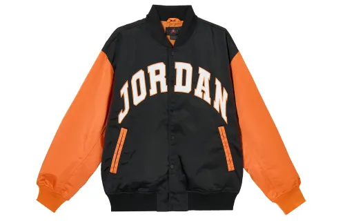 Jordan logo-lettering bomber jacket