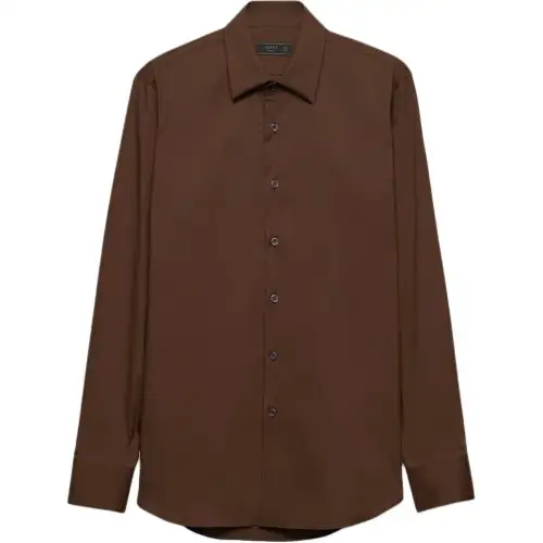 Prada classic-collar cotton shirt