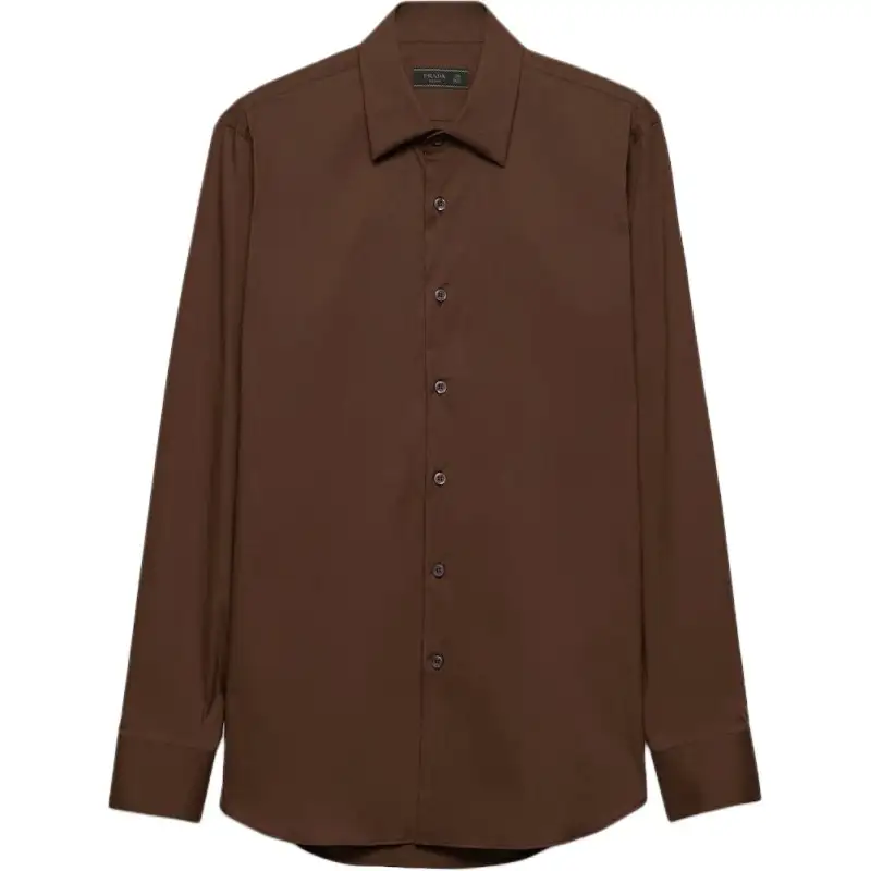 Prada classic-collar cotton shirt