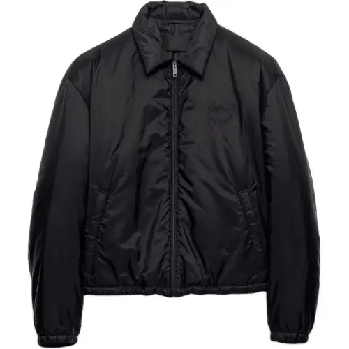 PRADA Logo Detailed Zipped Jacket