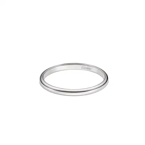 Cartier, creative design platinum ring for men and women, simple and elegant design, for beloved