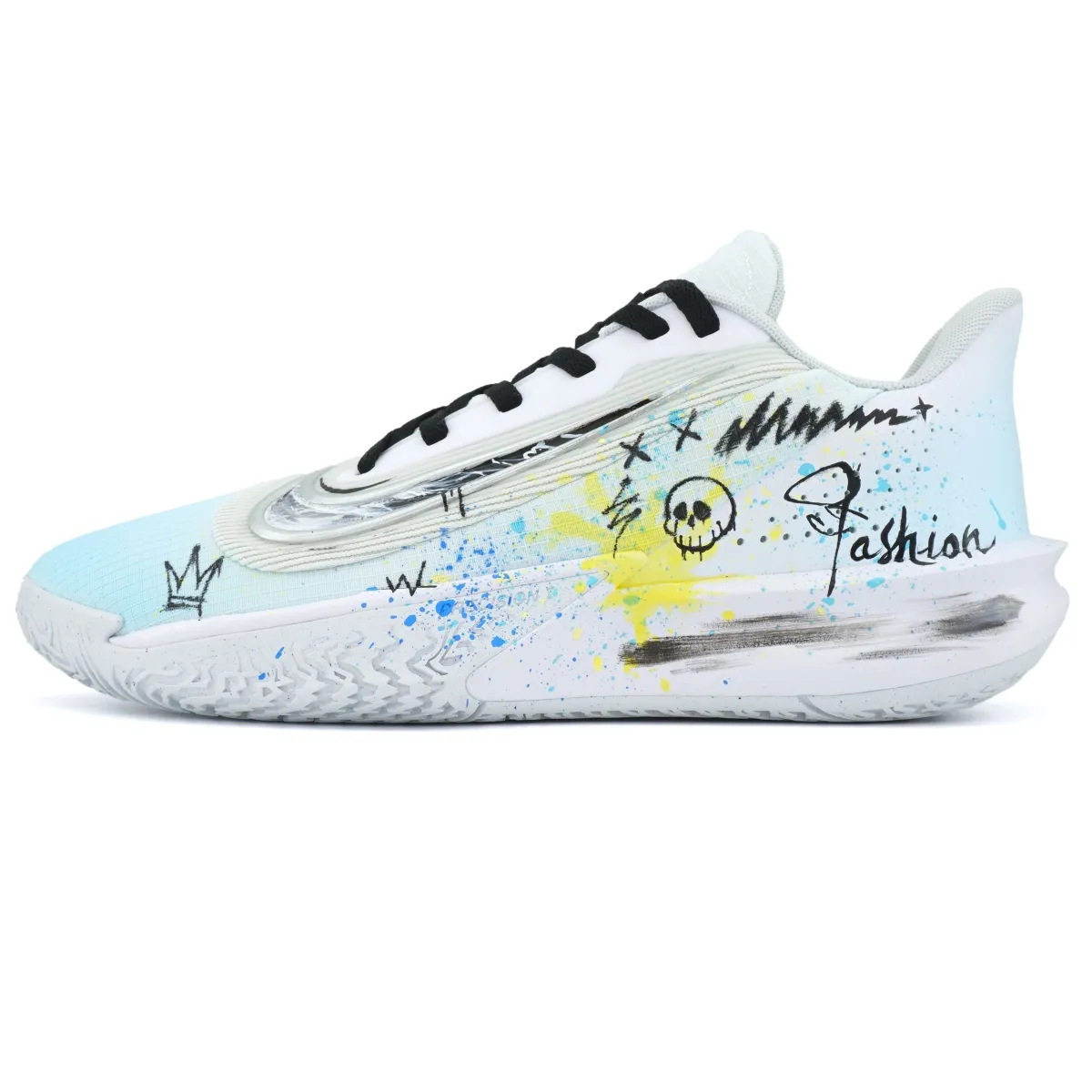 Nike Precision 7 West Bank Letter Cushioning Abrasion Resistant Lightweight Low top Basketball Shoes Men's