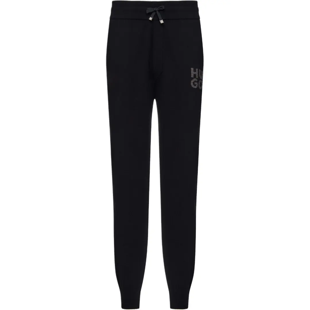 Hugo Boss jacquard-logo trousers