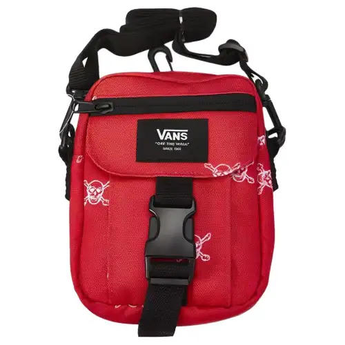 Vans Polyester Shoulder Bag, Crossbody Bag Regular Unisex Red