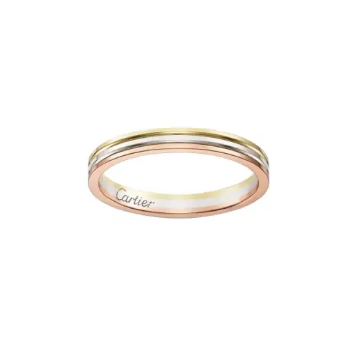 CARTIER Vendome Louis Cartier 18K Gold Rings Unisex Multicolor