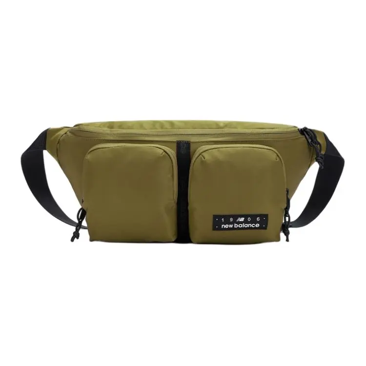 New Balance Fabric One Shoulder Crossbody Fanny Pack Unisex Khaki Green