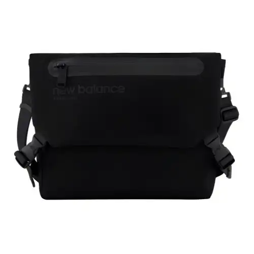 New Balance Fabric Shoulder Bag, Crossbody Bag Unisex Black
