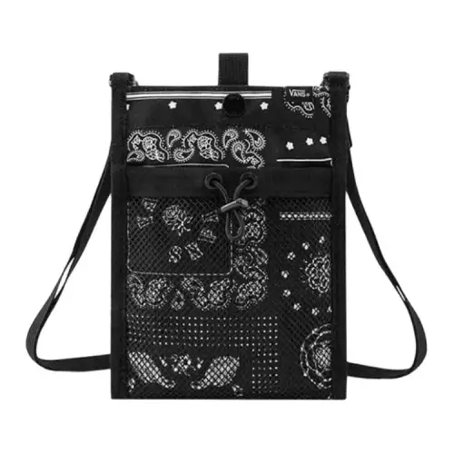 Vans Fabric Small Square Bag, Shoulder Bag, Crossbody Bag Regular Unisex Black