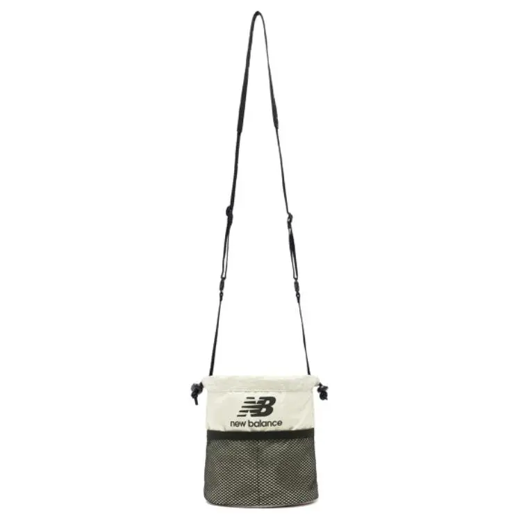 New Balance Fabric Shoulder Bag, Crossbody Bag Unisex Beige