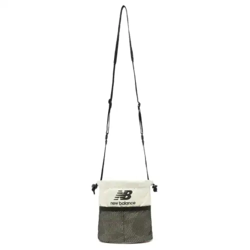 New Balance Fabric Shoulder Bag, Crossbody Bag Unisex Beige