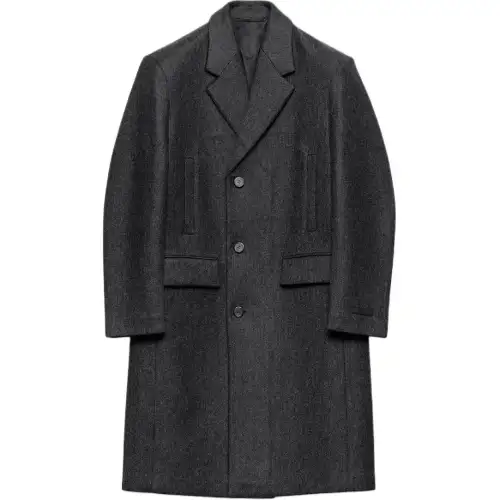 Prada Single-Breasted Long Coat