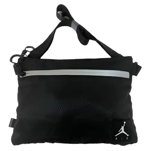 Jordan Polyester Shoulder Bag, Crossbody Bag Regular Unisex Black