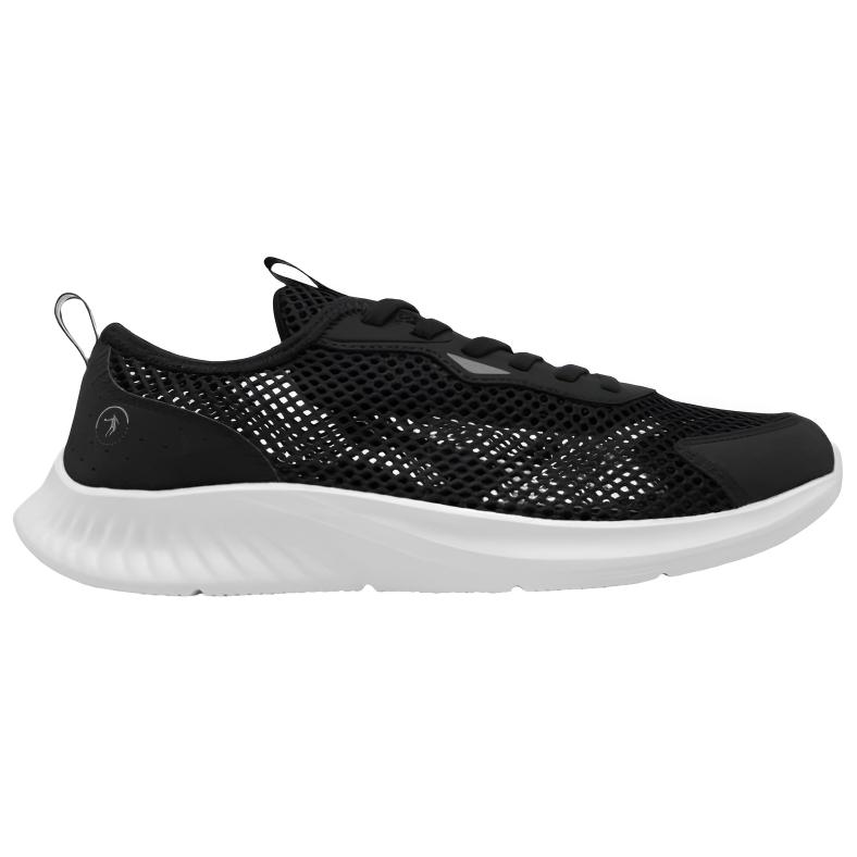 QIAODAN Slip Resistant, Abrasion Resistant, Breathable Low top Casual Running Shoes Men’s Black White