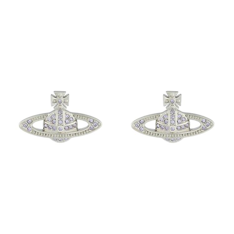 Женские earrings Vivienne Westwood (серебристо-фиолетовые)