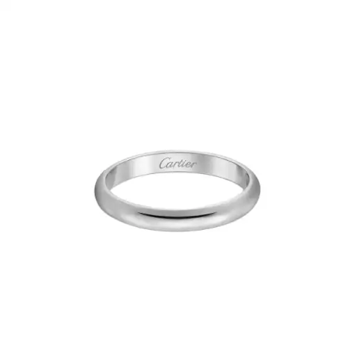 Cartier, creative design platinum ring for men and women, simple and elegant design, for beloved