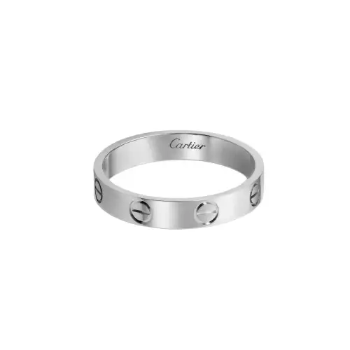 CARTIER LOVE Platinum Rings Unisex