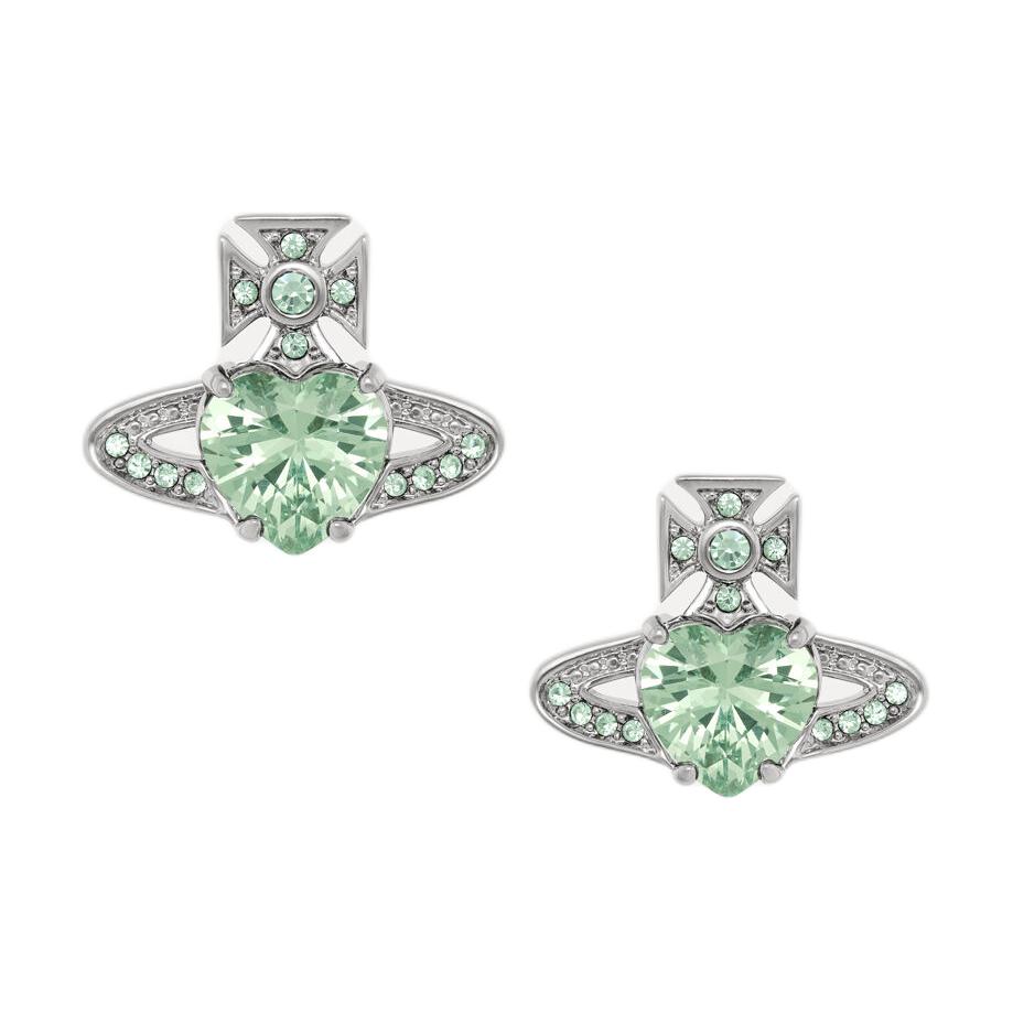 Женские серьги Vivienne Westwood Ariella (серебристо-зеленые)