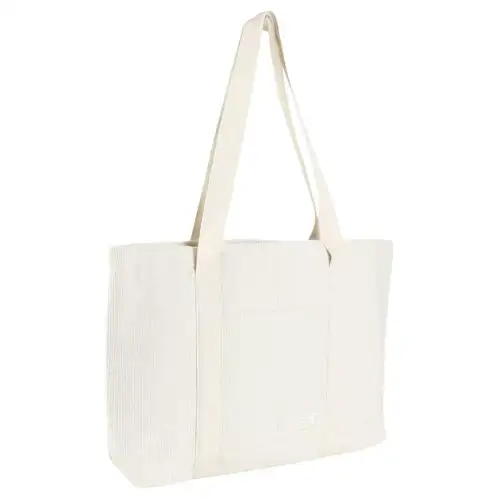 New Balance Corduroy With Cotton Tote Bag, Shopping Bag, Shoulder Bag, Handbag Regular Men's Beige