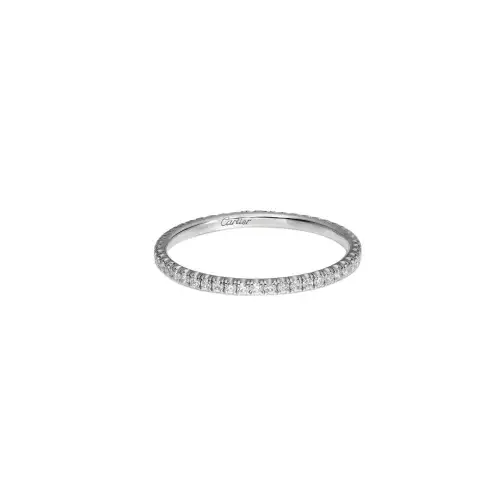 CARTIER Etincelle De Cartier Collection Diamond Rings Unisex White Gold