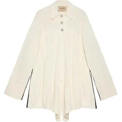 GUCCI Shirts Women's Ecru Pointed Collar Moderate Other