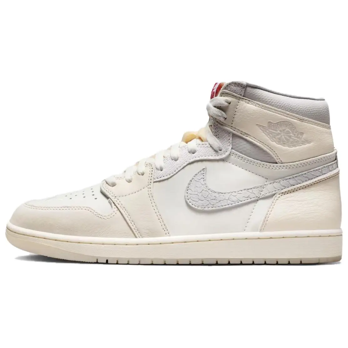 Jordan Air Jordan 1 High top Vintage Basketball Shoes Men's White Gray