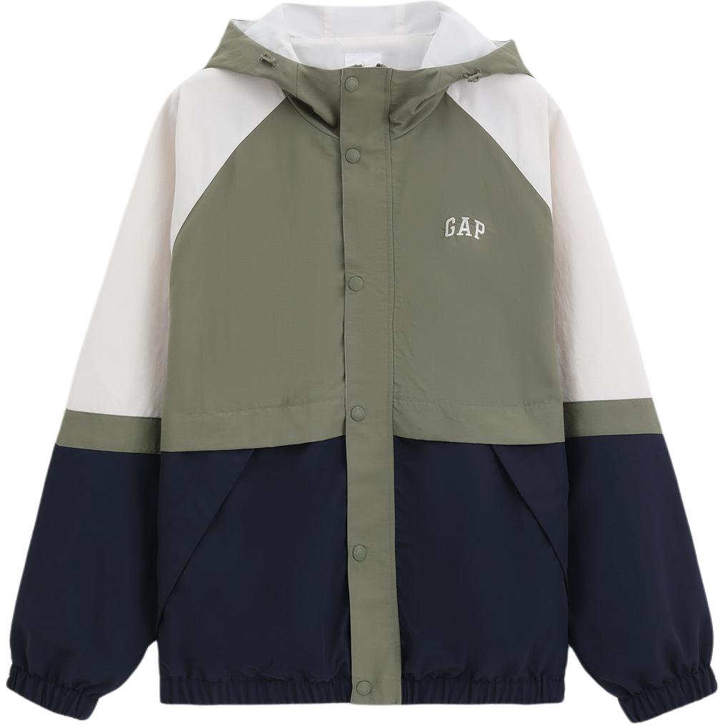 Куртка GAP С вышивкой логотипа (сине-белая)