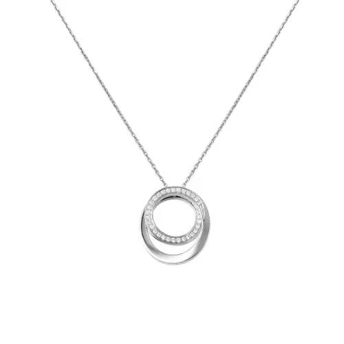 Cartier 2010s 18K White Gold Etincelle Diamond Necklace