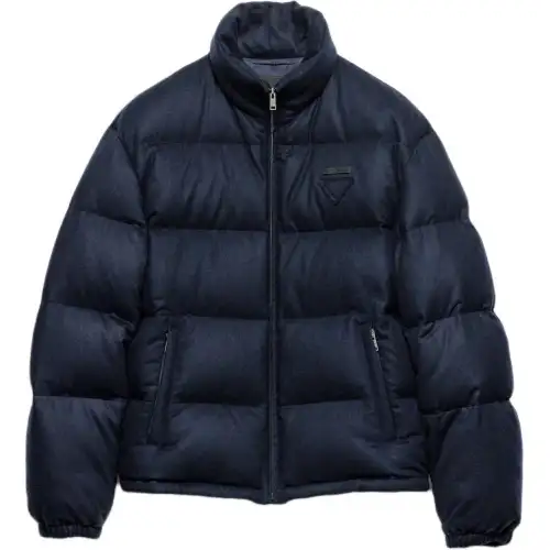 Prada cashmere quilted down jacket