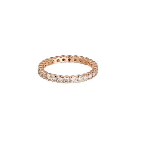 CARTIER BRODERIE DE CARTIER 18K Gold Diamond Rings Unisex Rose Gold