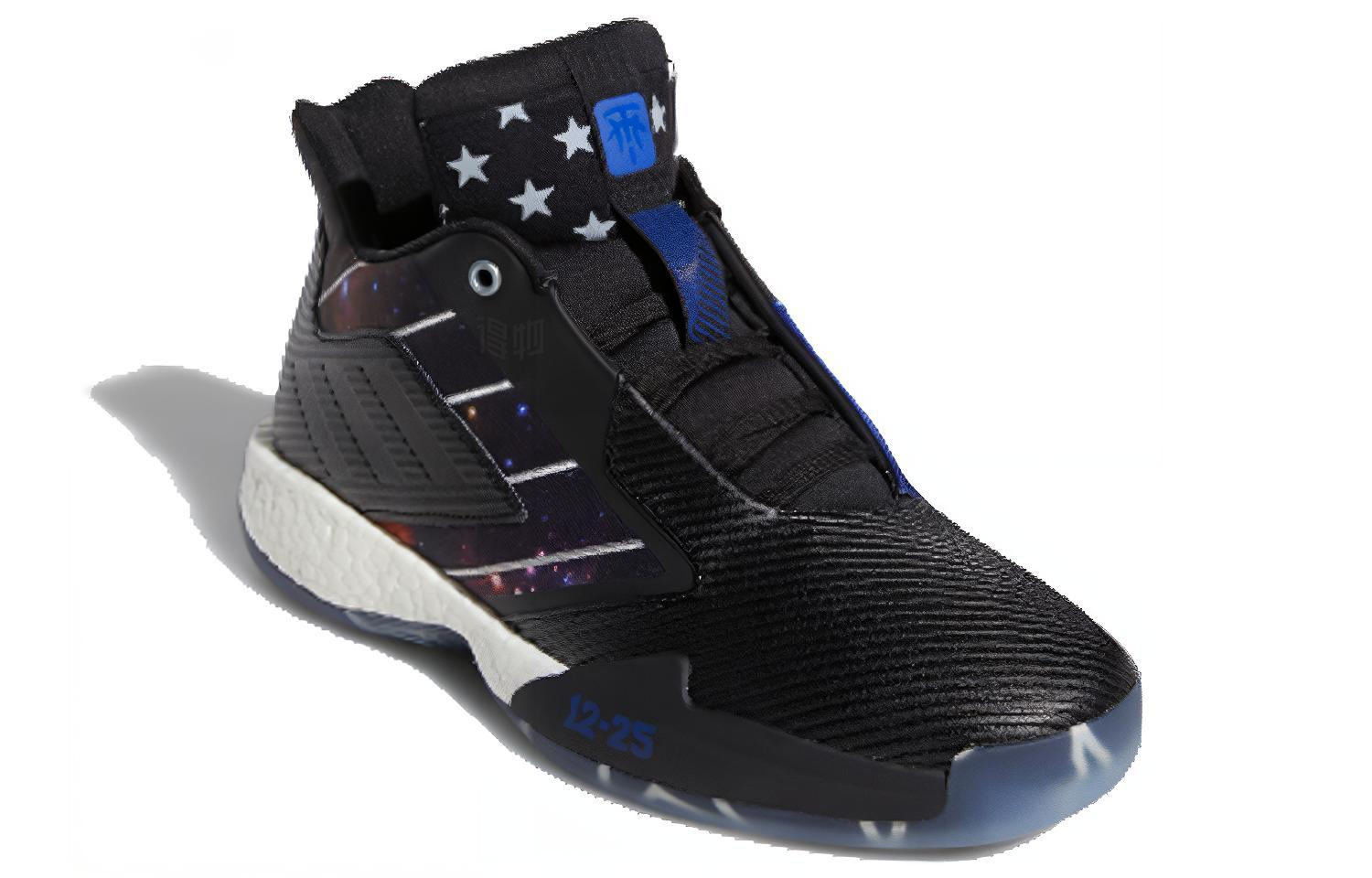 Мужские кроссовки adidas T mac Millennium 2 (черно-синие) — Чёрный / синий — фото 2