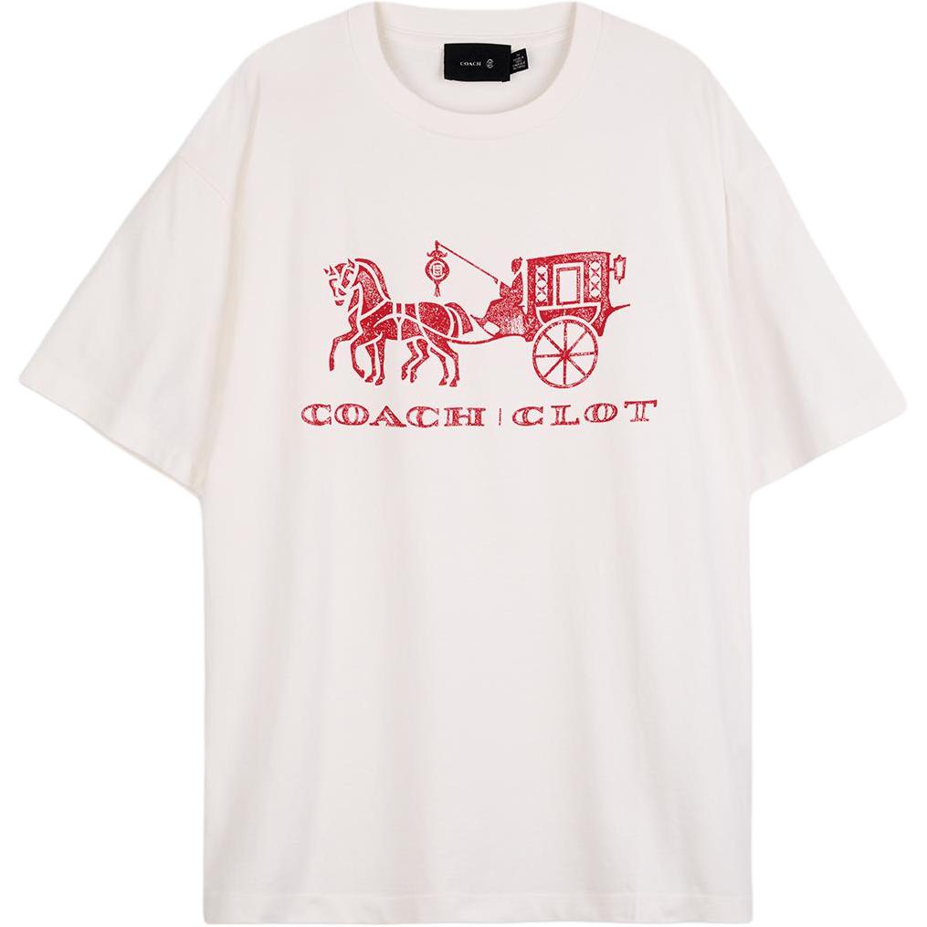 Мужская футболка COACH x CLOT SS26 (белая)