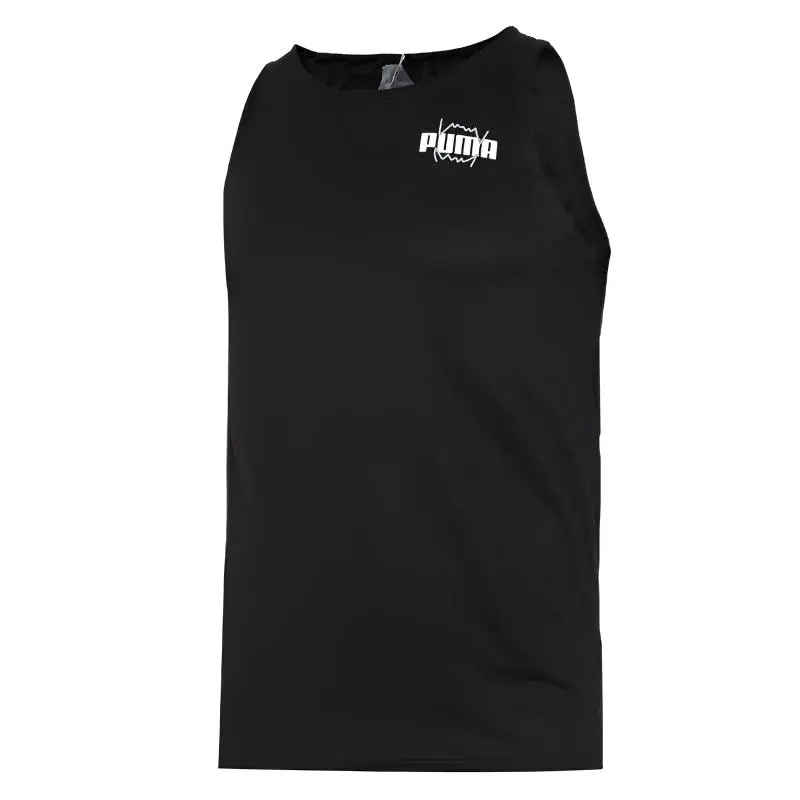 PUMA Tank Tops Men's Black Crew Neck Moderate Other