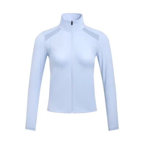Under Armour SS25 Cool Mesh Jacket Women's Light Blue Purple