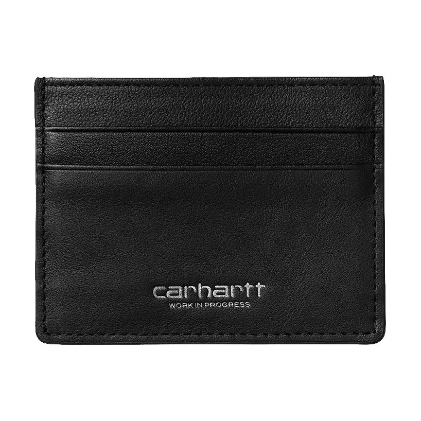 Carhartt WIP Cow Leather Card Holder Regular Unisex Black