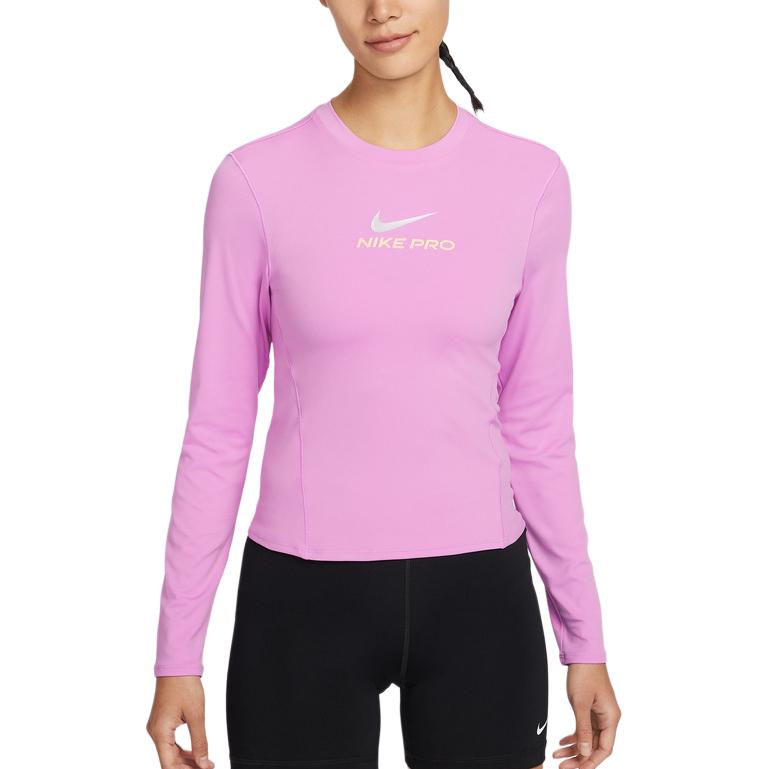 Женская футболка Nike Pro AS W NP DF LS TOP (черная)