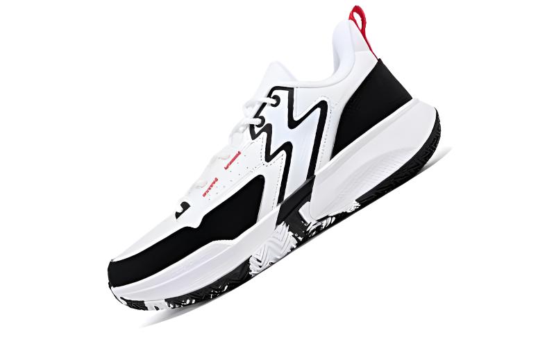 361° Cushioning, Wear Resistant Low top Basketball Shoes Men’s White Black