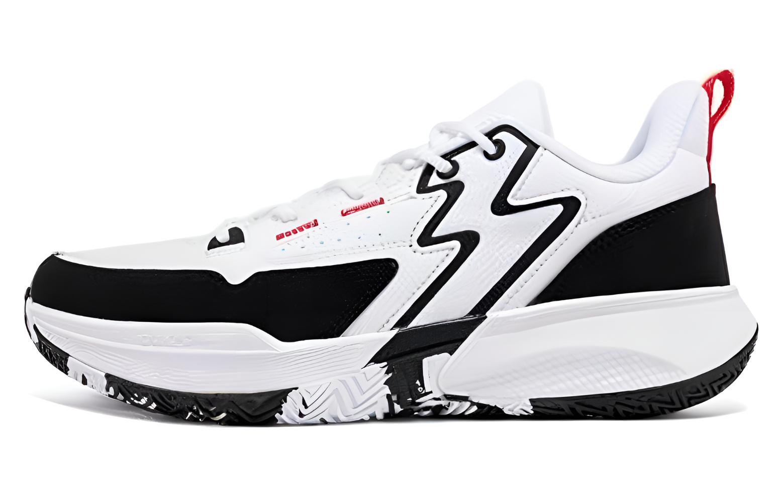 361° Cushioning, Wear Resistant Low top Basketball Shoes Men’s White Black