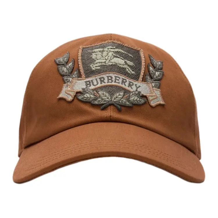 Burberry Cotton Baseball Caps Women's Ginger Brown