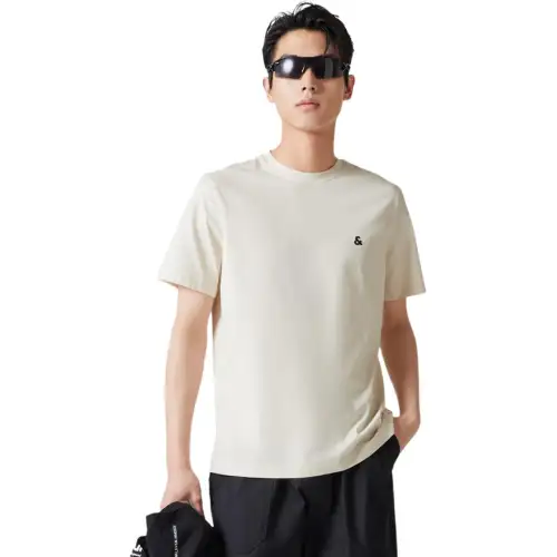 JACK&JONES T Shirts Unisex Crew Neck Moderate Straight Fit