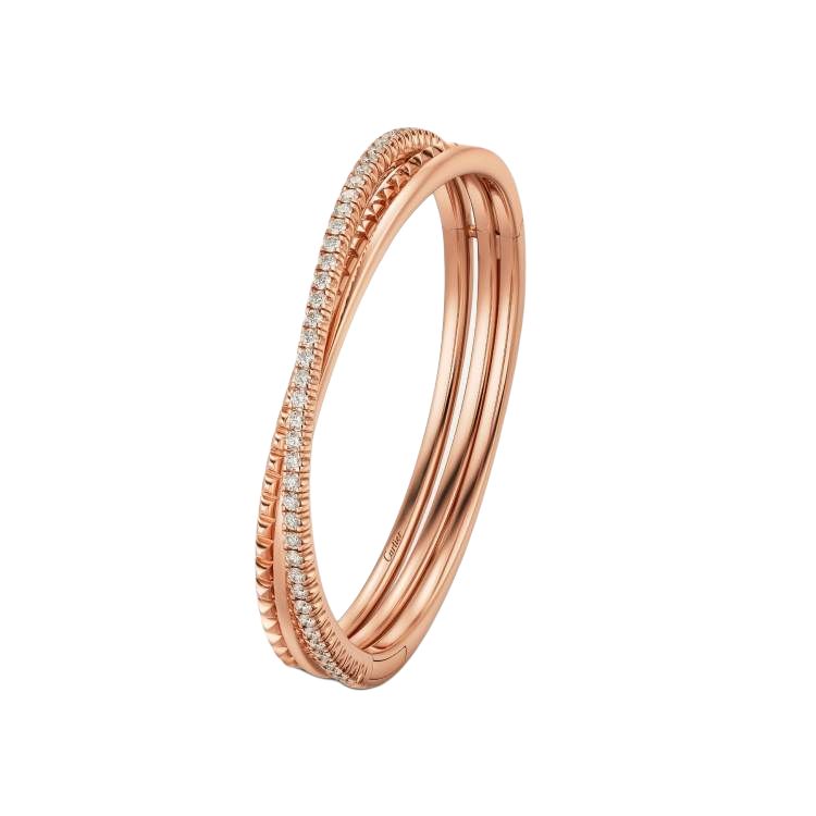 【Pre-Owned】18kt rose gold Etincelle de Cartier diamond bracelet