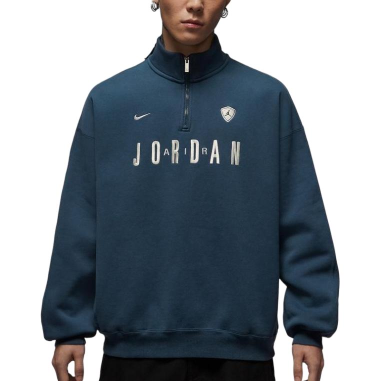 Мужское худи Jordan As M J FLT GFX FLC QZ (синее)