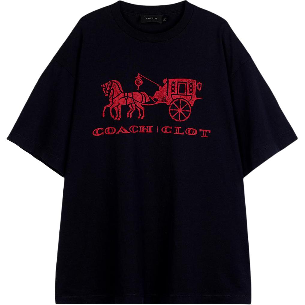 Женская футболка COACH x CLOT (белая)