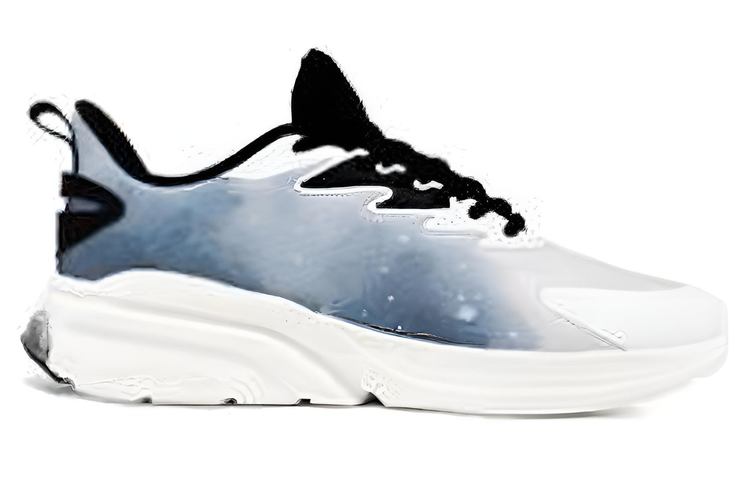 361° Cushioning Abrasion Resistant Lightweight Low top Running Shoes Men’s White Black
