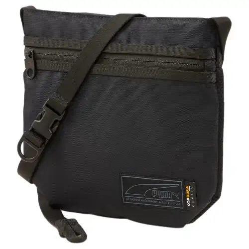PUMA Fabric Shoulder Bag, Crossbody Bag Regular Unisex Black